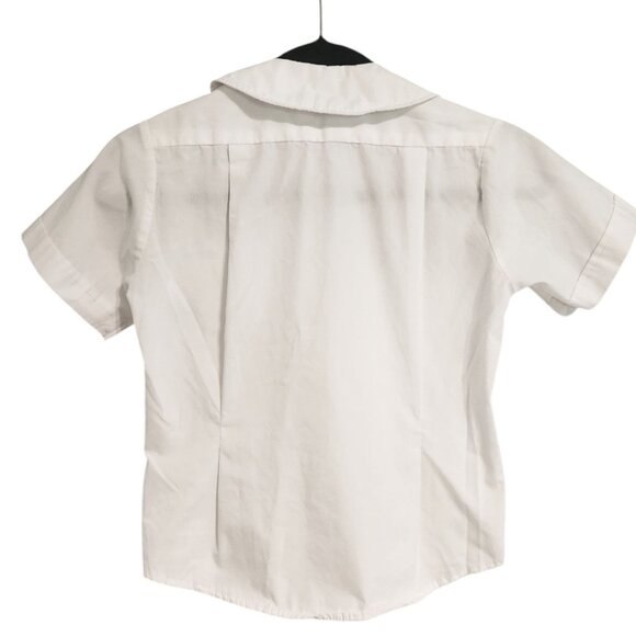 Miss Tulane White Peter Pan Collar Girls Blouse Size 08 - Picture 3 of 6